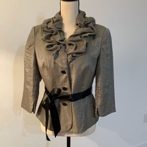Adrianna Papell ruffled jacket Size 10